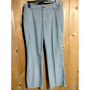 Lee flex motion trousers blue and brown plaid woman size 14 medium